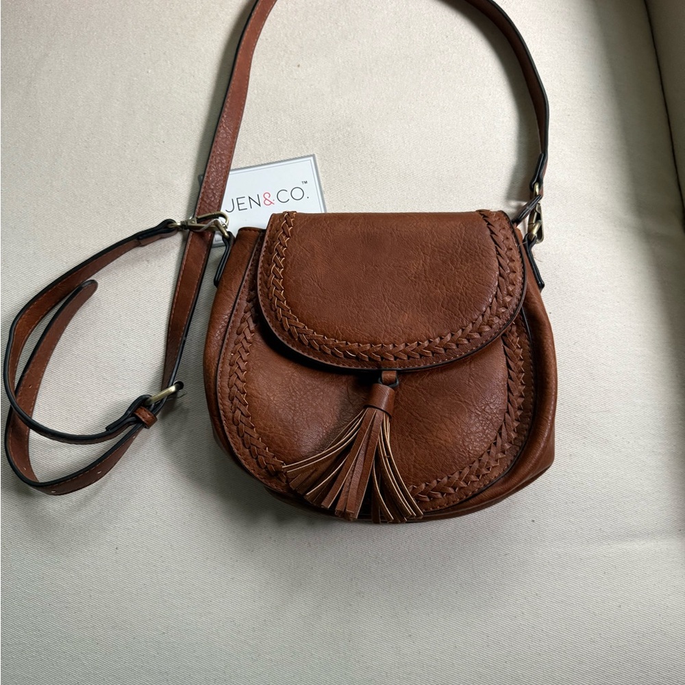 Brown Crossbody | Tassel and Vintage Design